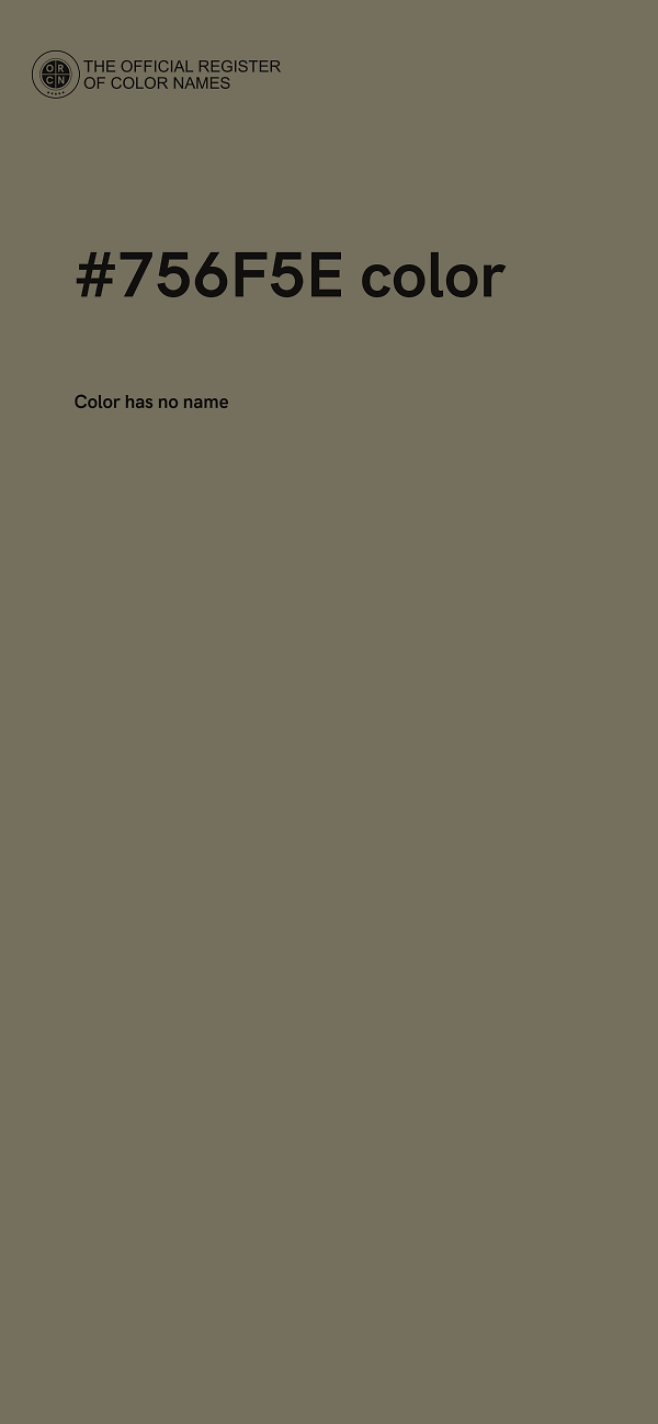 #756F5E color image