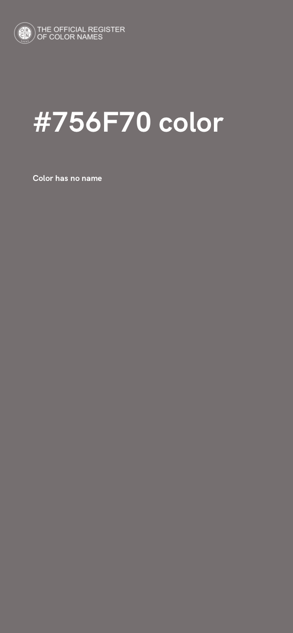 #756F70 color image