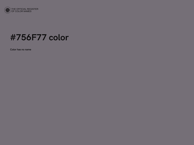 #756F77 color image