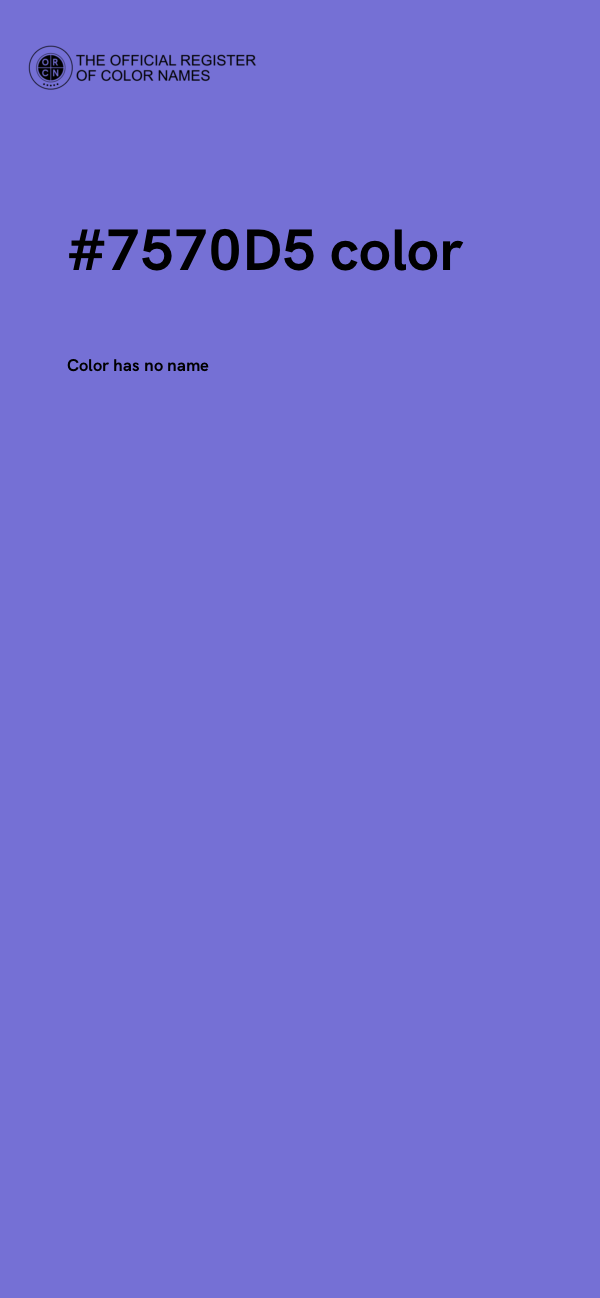 #7570D5 color image