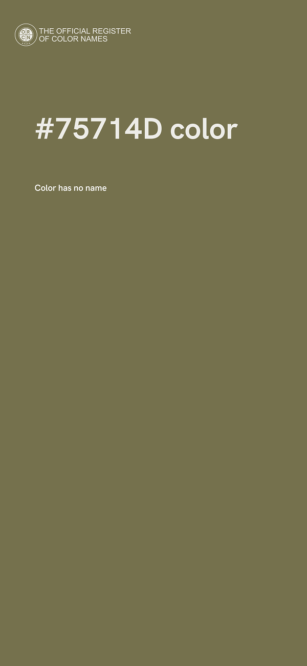 #75714D color image