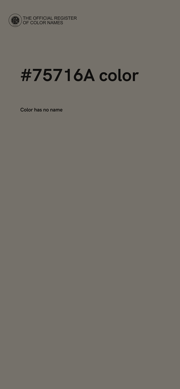 #75716A color image