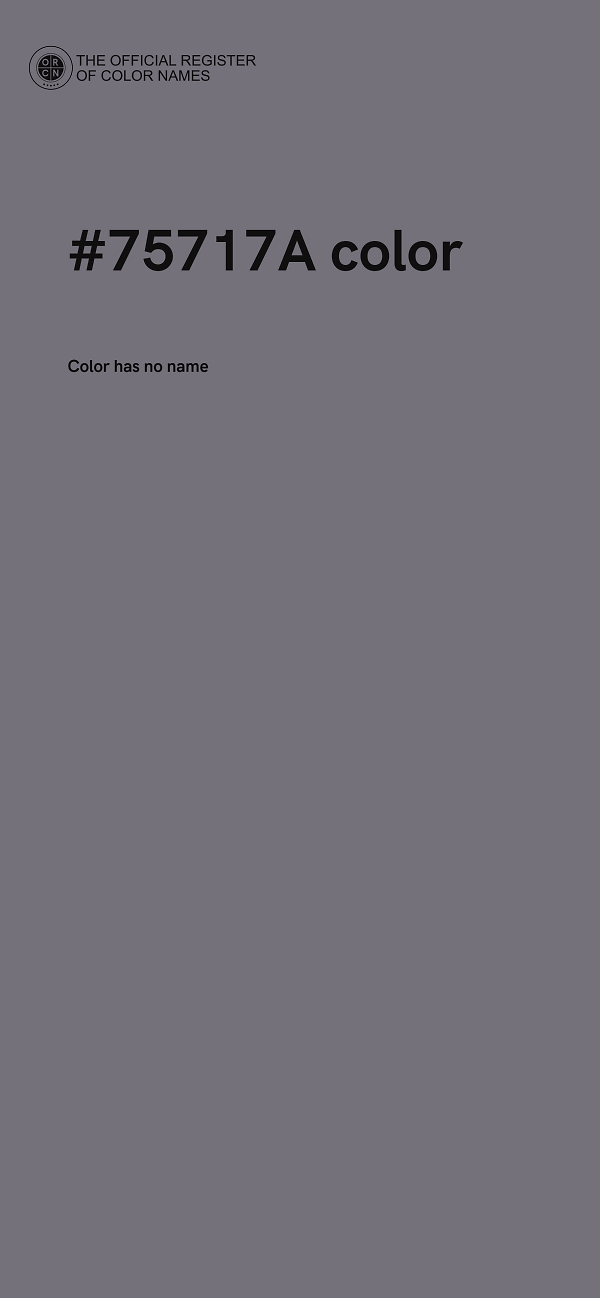 #75717A color image