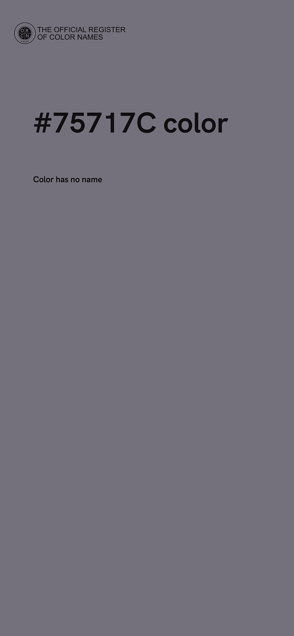 #75717C color image