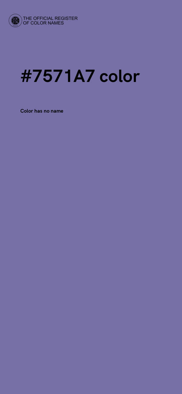 #7571A7 color image