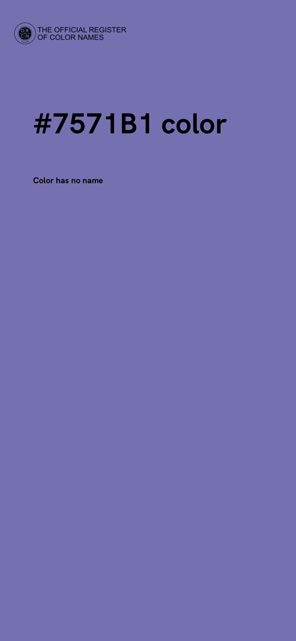 #7571B1 color image