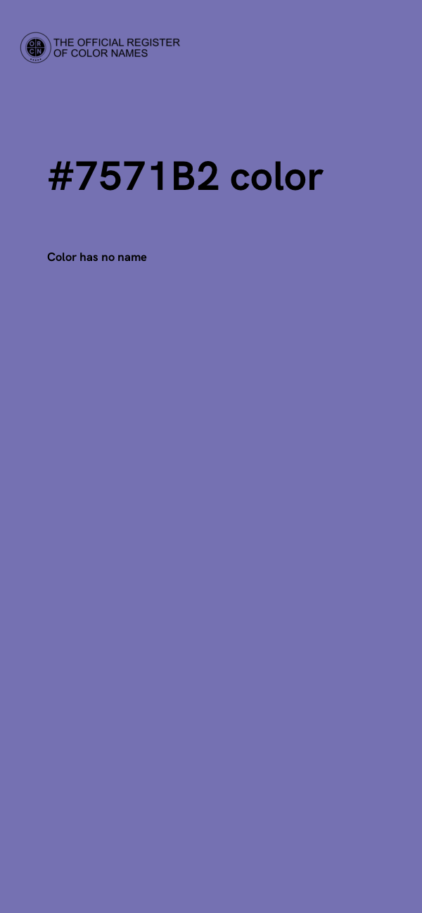 #7571B2 color image