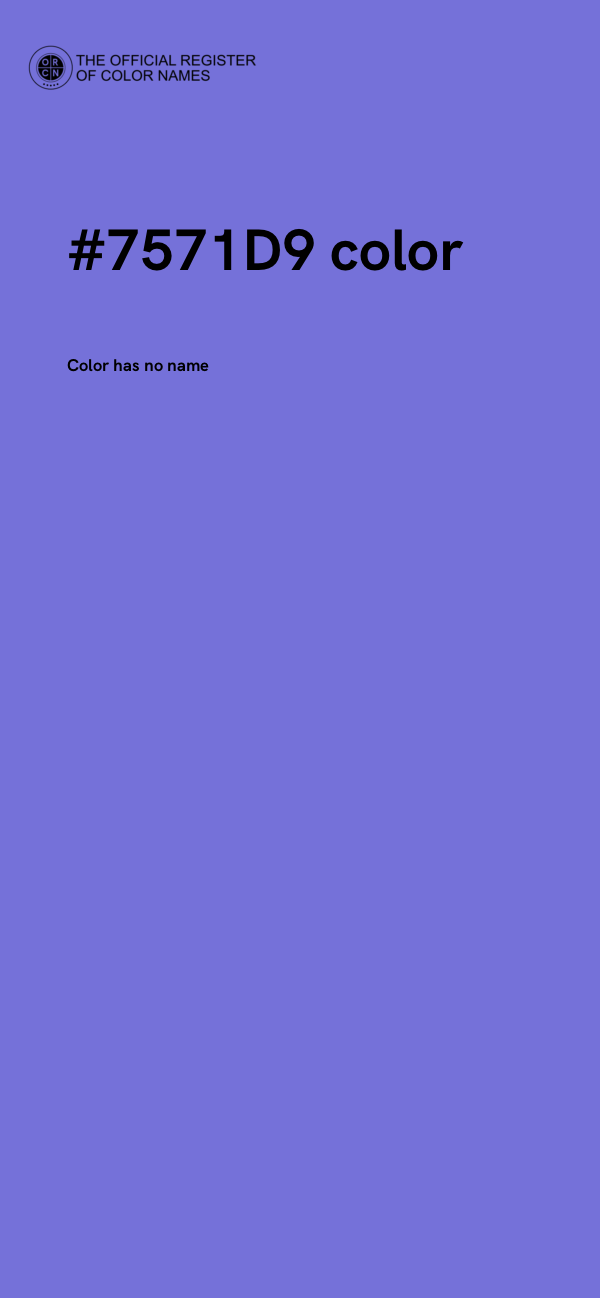 #7571D9 color image