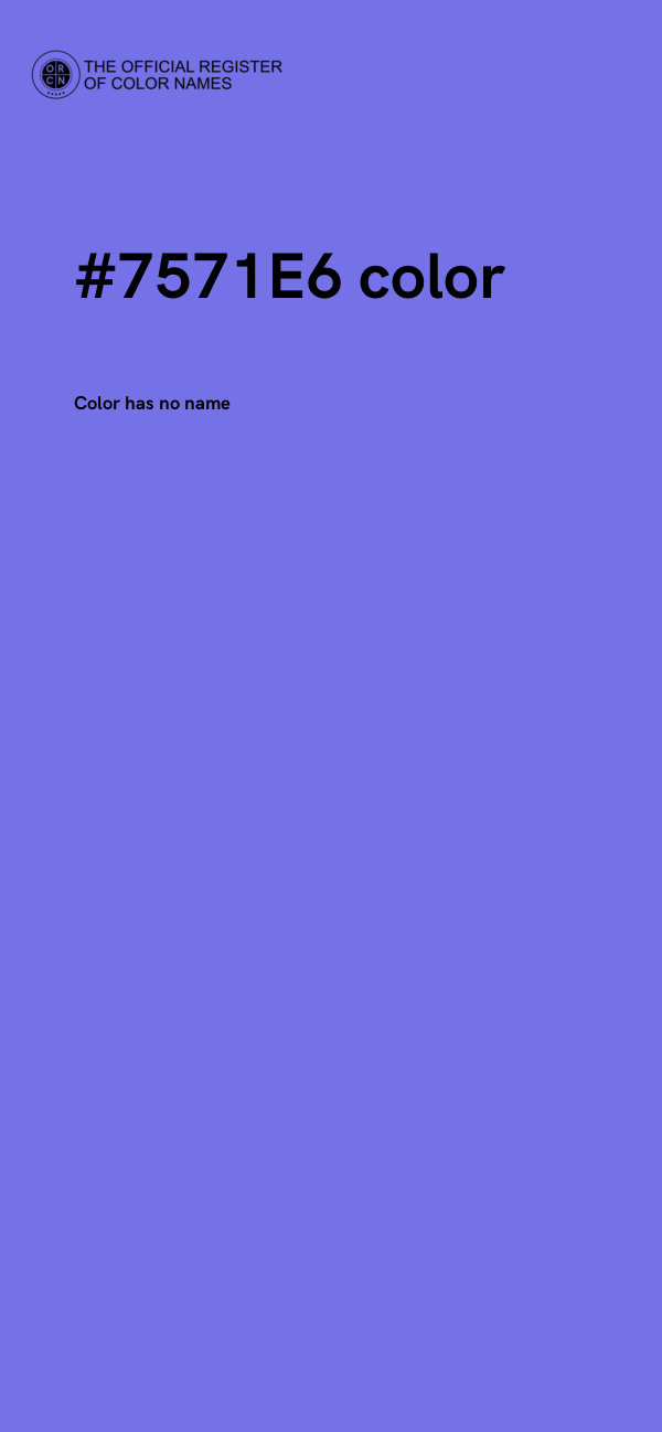 #7571E6 color image