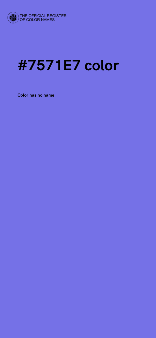#7571E7 color image