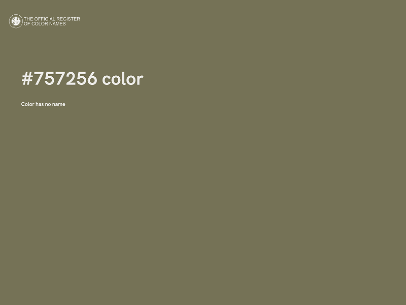 #757256 color image