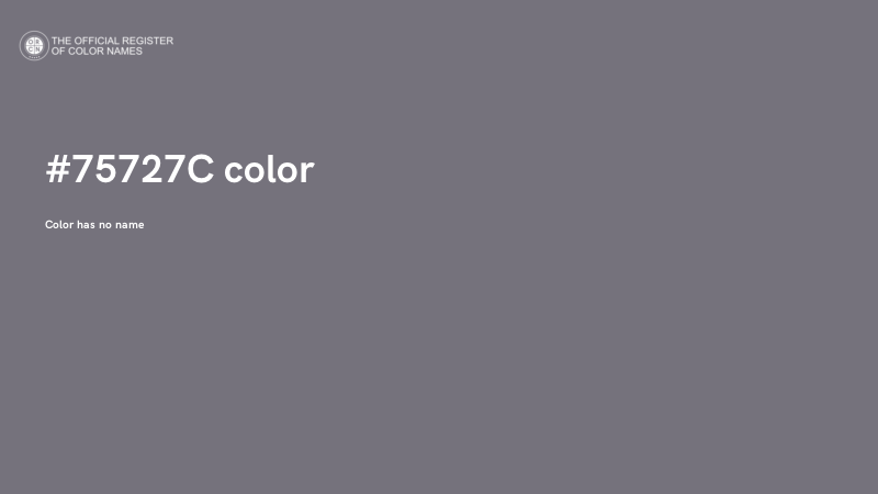 #75727C color image