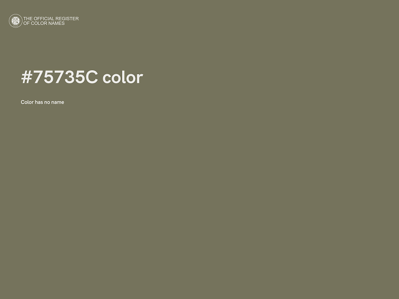 #75735C color image