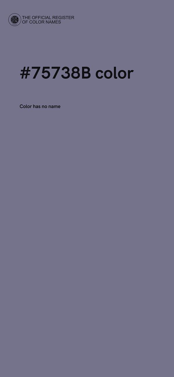 #75738B color image