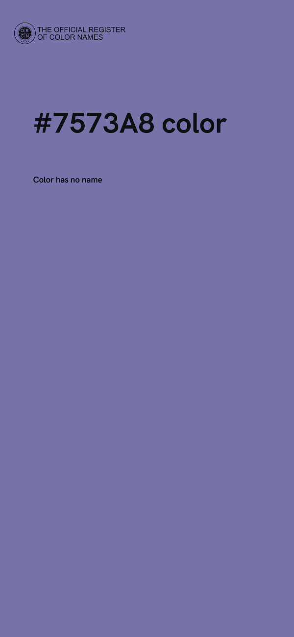 #7573A8 color image