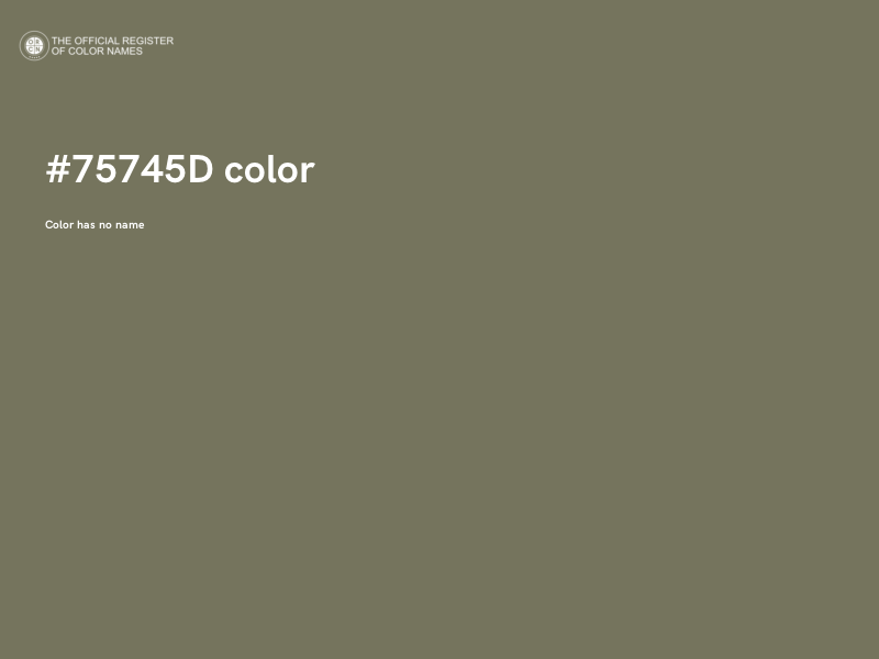 #75745D color image