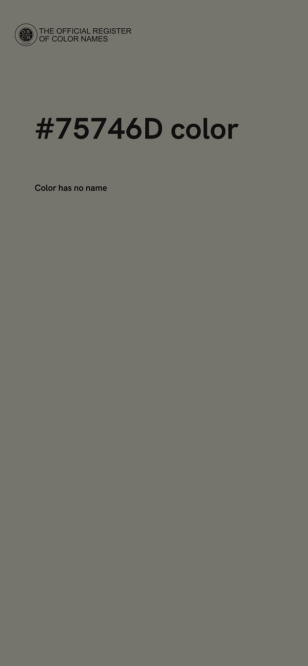 #75746D color image