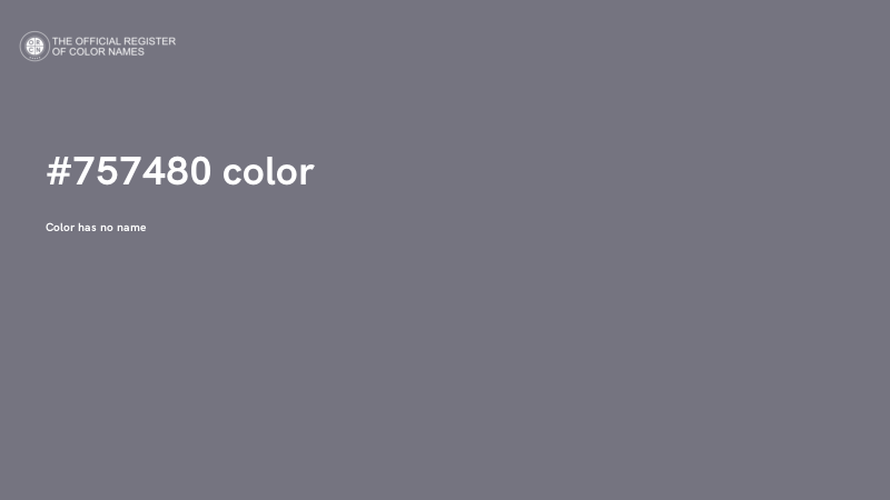 #757480 color image