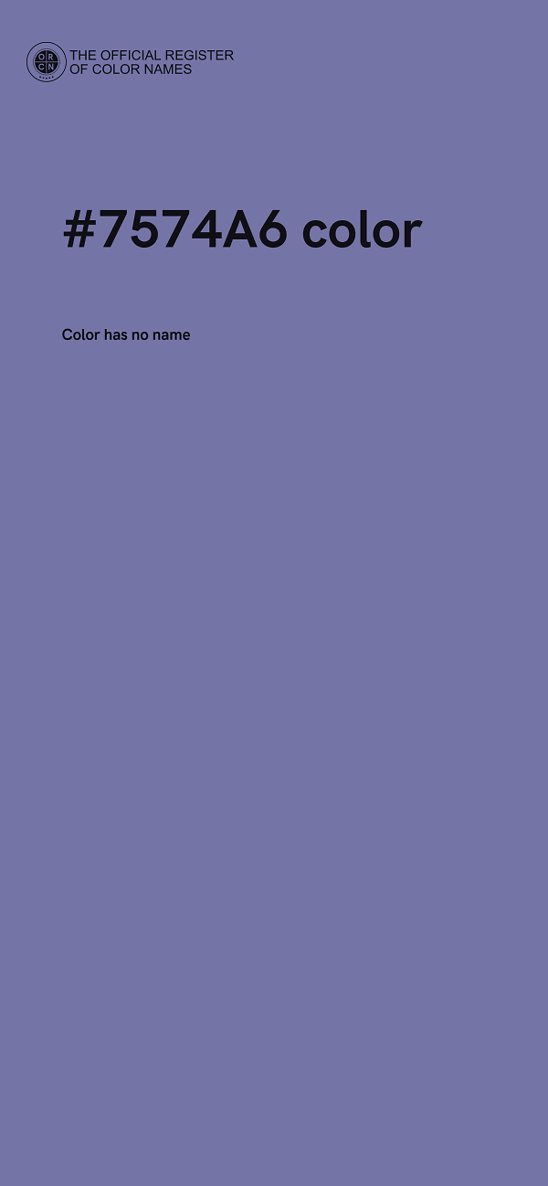 #7574A6 color image