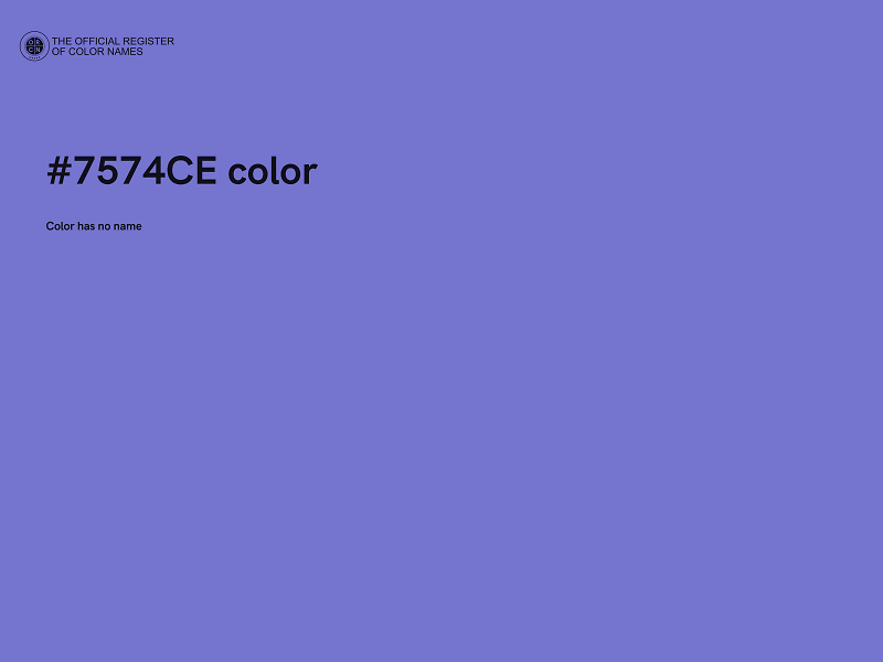 #7574CE color image