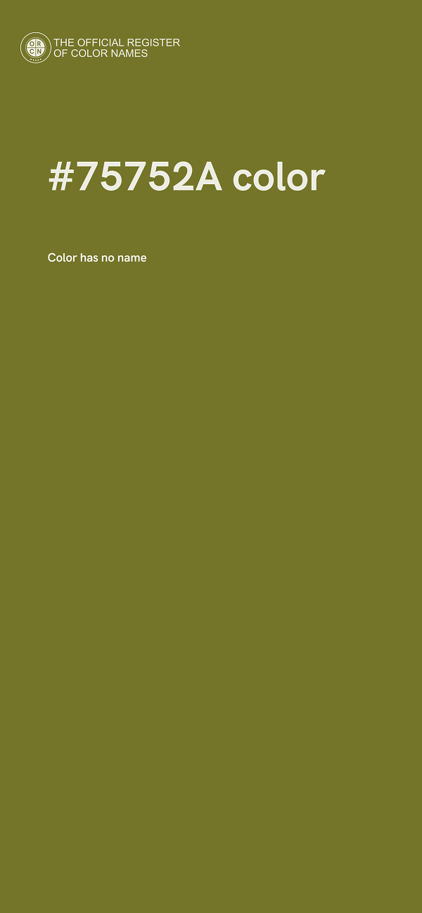 #75752A color image