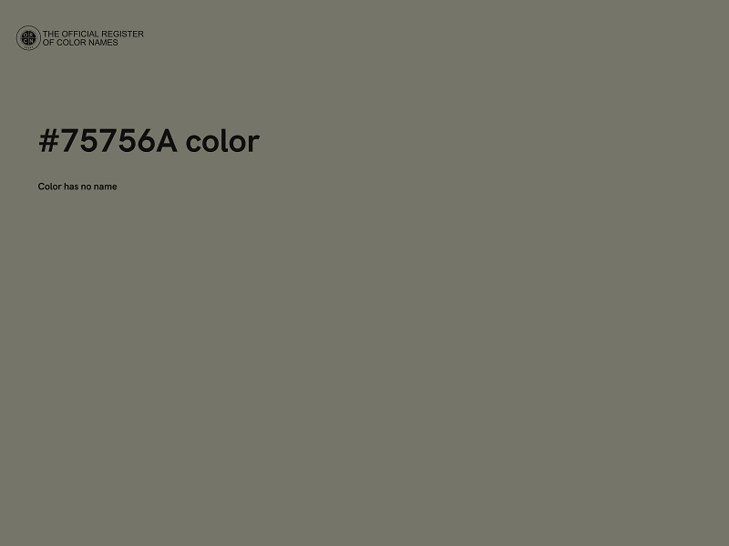 #75756A color image