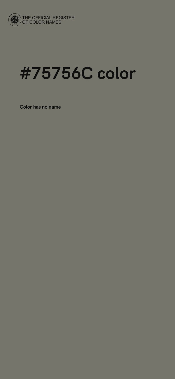 #75756C color image