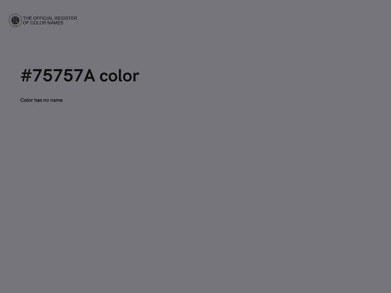 #75757A color image