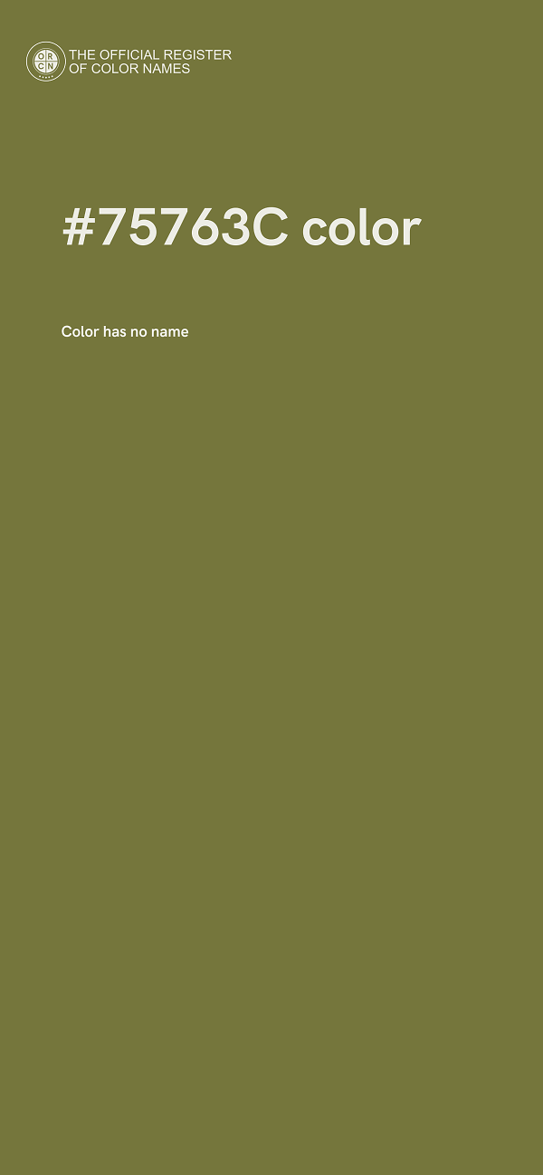 #75763C color image