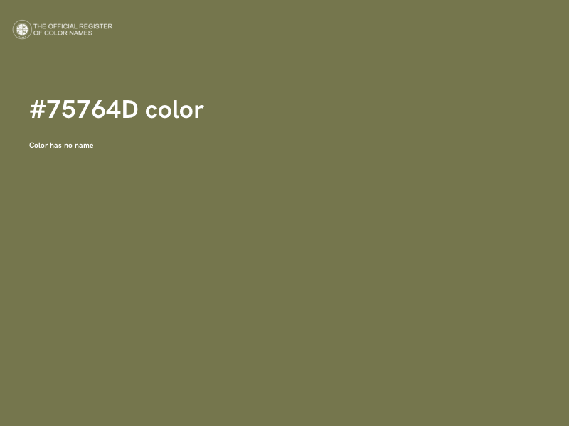 #75764D color image