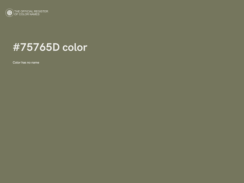 #75765D color image