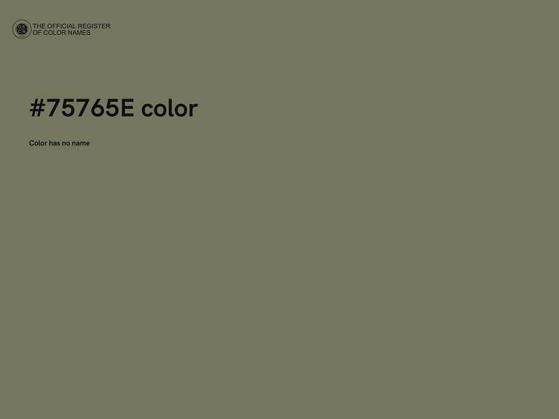 #75765E color image