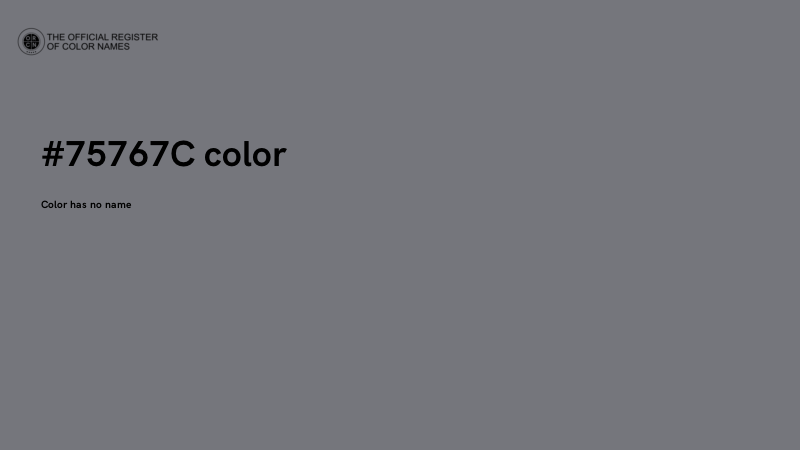 #75767C color image