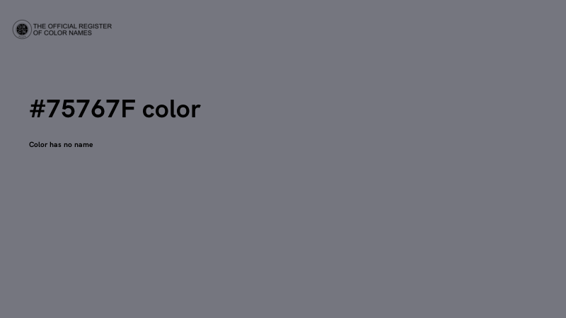 #75767F color image