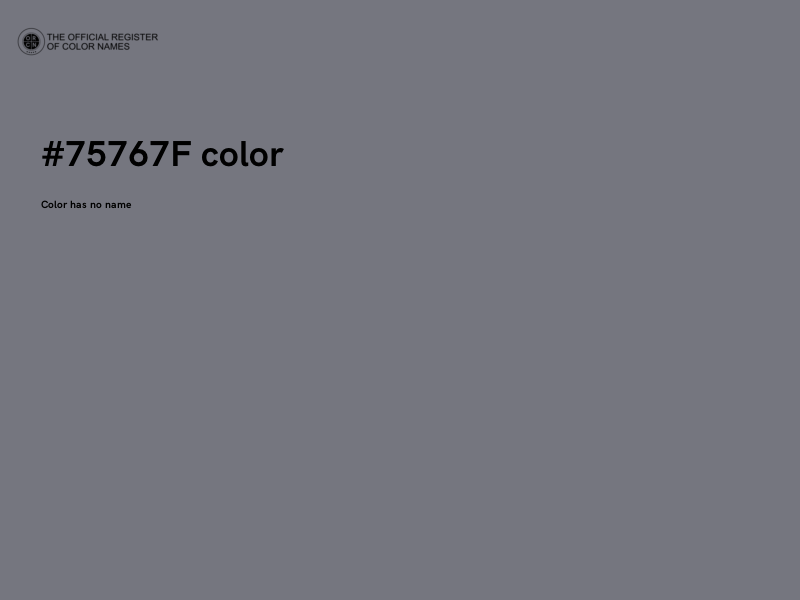 #75767F color image