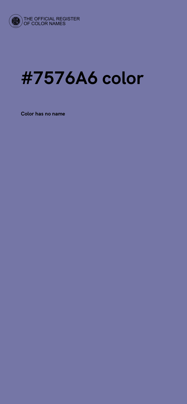 #7576A6 color image