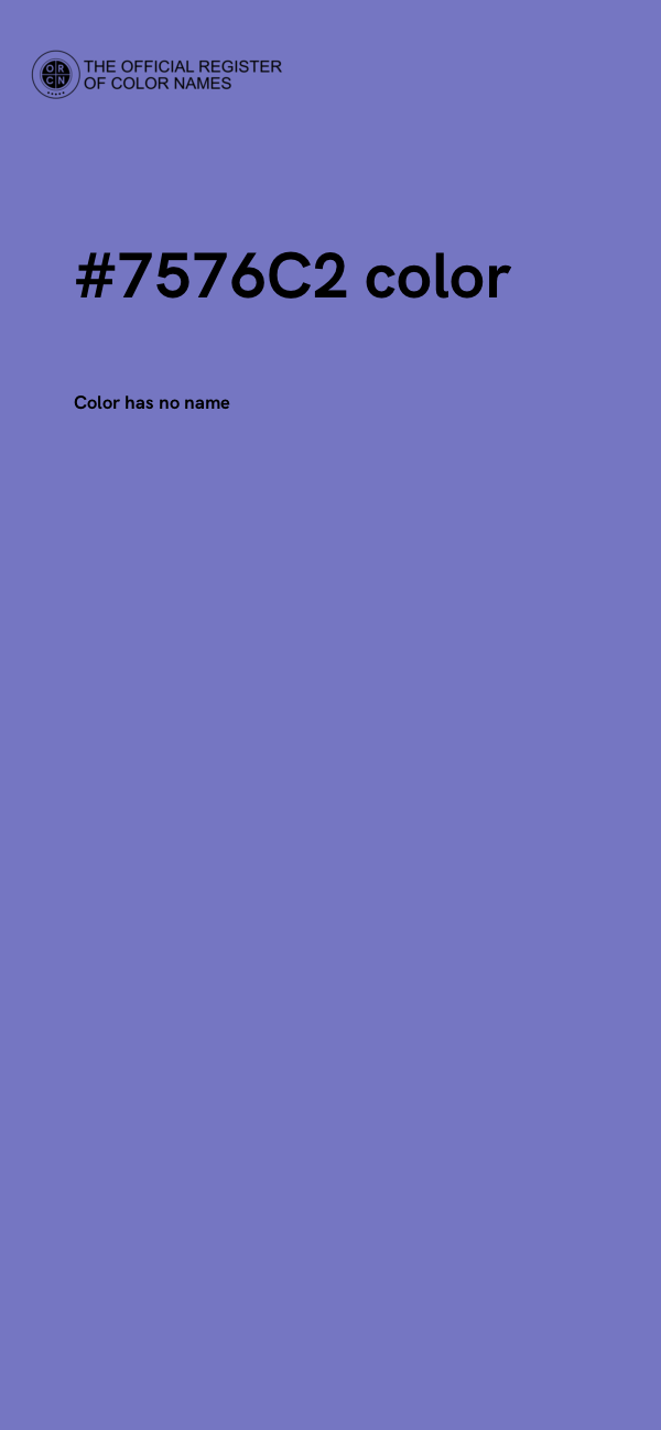 #7576C2 color image