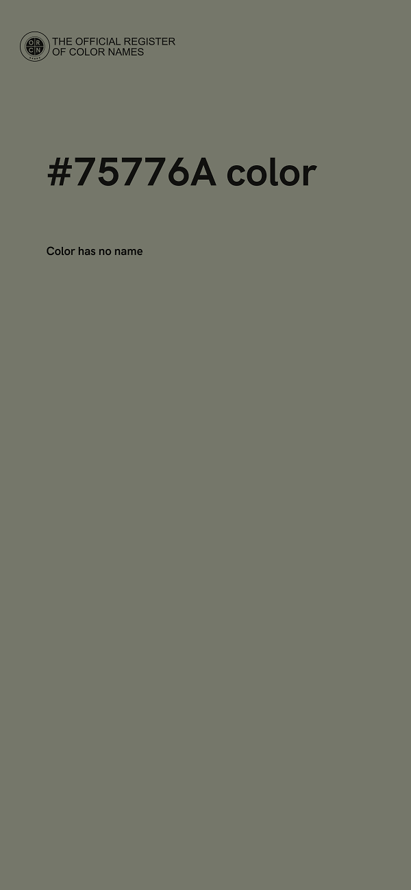 #75776A color image