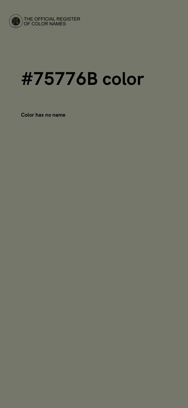 #75776B color image