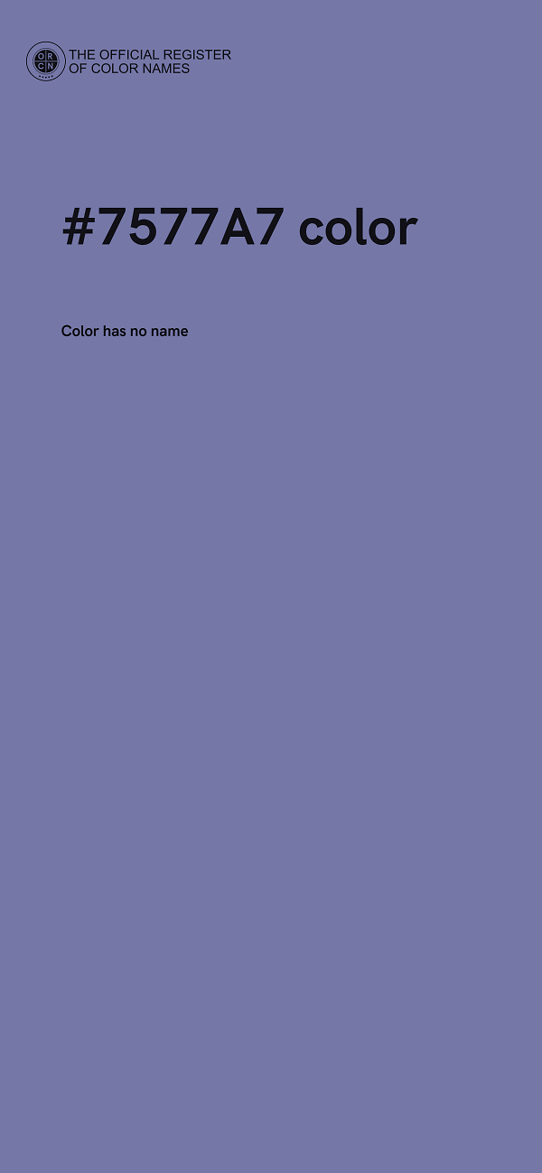 #7577A7 color image