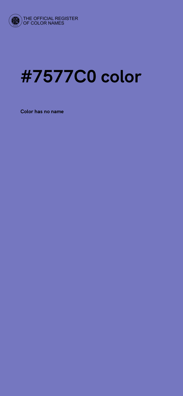 #7577C0 color image