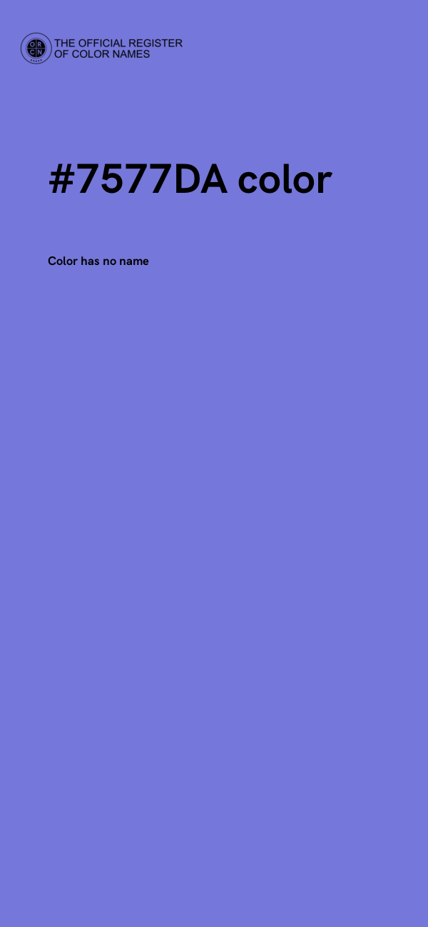 #7577DA color image