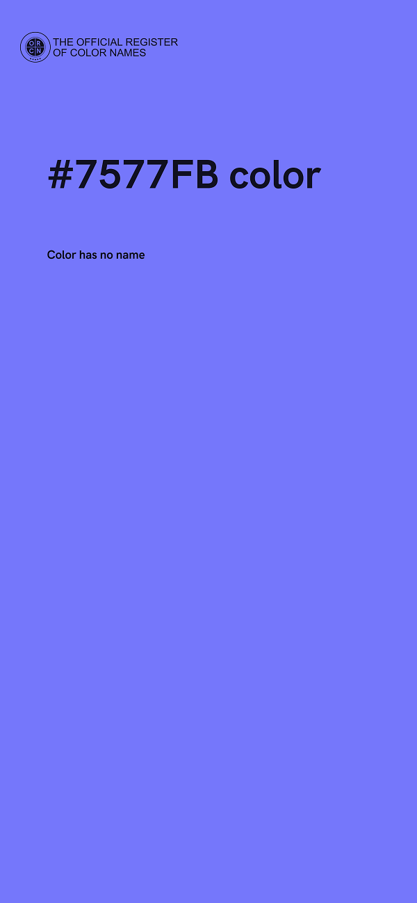 #7577FB color image