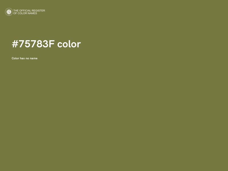 #75783F color image