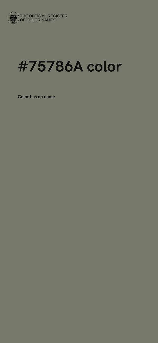#75786A color image