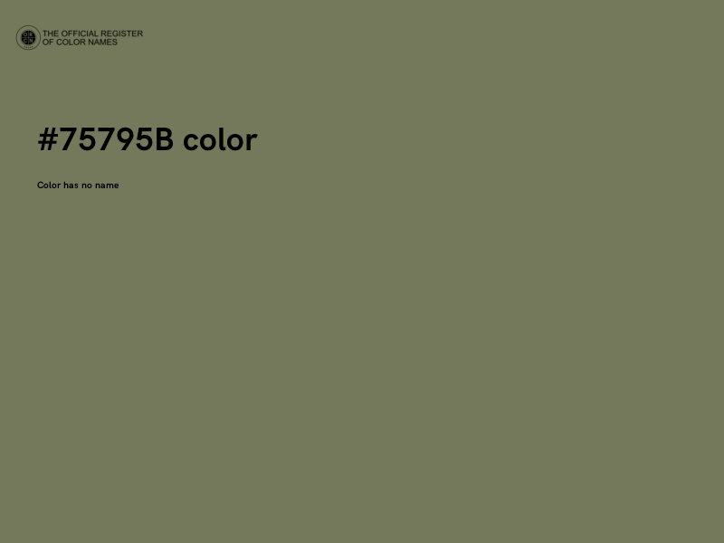 #75795B color image