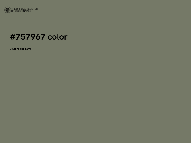 #757967 color image