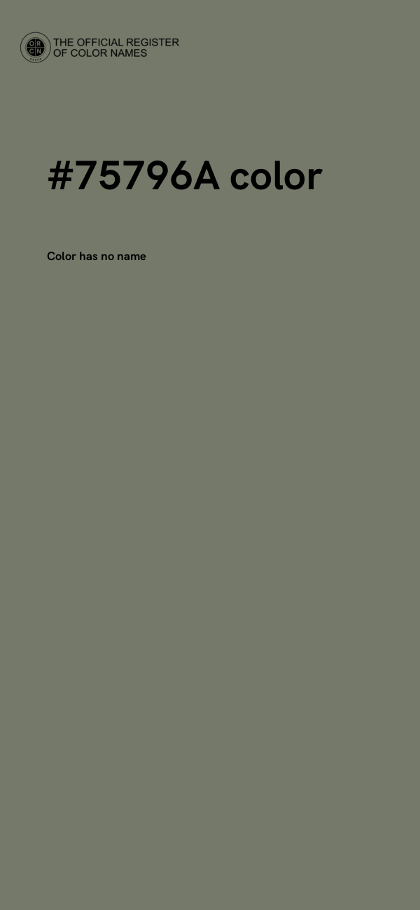 #75796A color image
