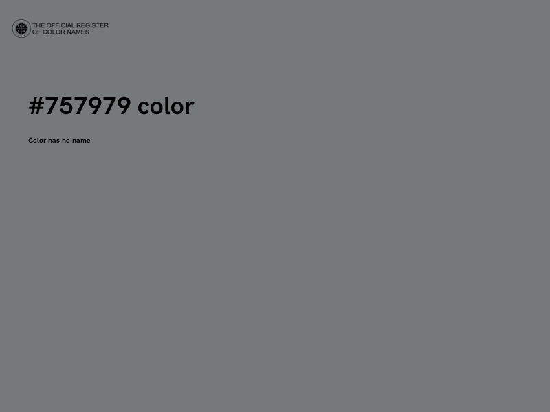 #757979 color image