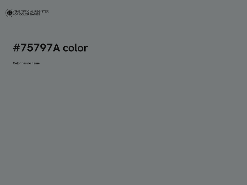 #75797A color image